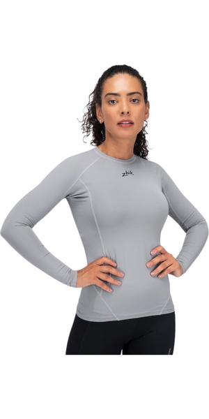2026 Zhik Mujer Camiseta Interior De Manga Larga Eco Spandex LT DTP-0163-W-PLT - Platinum